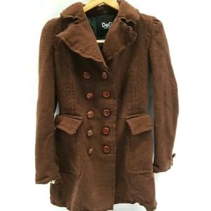 D&G Double breasted Wool Peacoat jacket